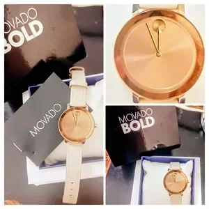 Movado | Accessories | Movado Gold Cream Elegant Watch  display picture 1
